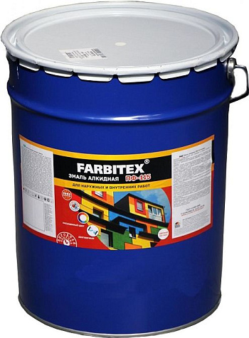 Эмаль ПФ-115 Farbitex, белая, 20 кг купить в СОМ