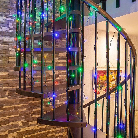 Гирлянда светодиодная Neon-Night  Твинкл Лайт 6м 40LED мультиколор 5.1Вт IP20 режим купить в СОМ