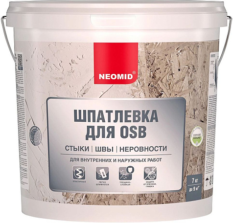 Шпатлевка Neomid для OSB, 7кг купить в СОМ