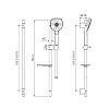 Гарнитур душевой Iddis Sena SEN3F70i16 купить в СОМ