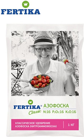 Удобрение Азофоска 1кг (азот 16%, фосфор 16%, калий 16%) Пермагробизнес купить в СОМ