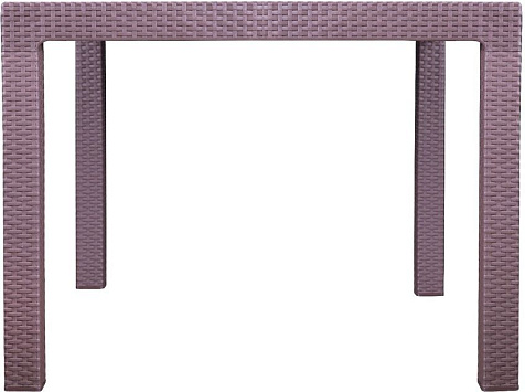 Стол Ротанг 940х940х740мм коричневый купить в СОМ