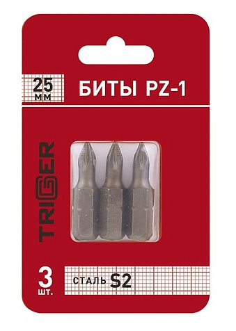 Бита TRIGGER PZ-1, 25мм, 3шт купить в СОМ