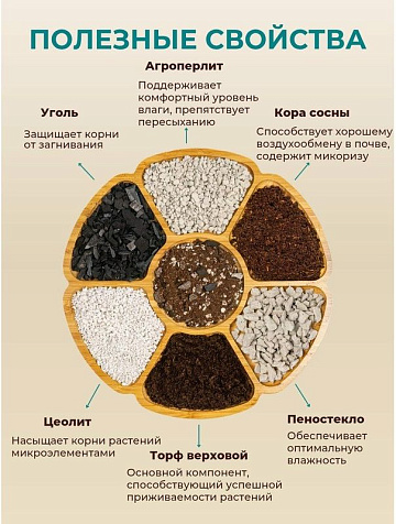 Грунт Terramis для Пальм и Фикусов на кокосовом торфе 2л органо-минеральный купить в СОМ