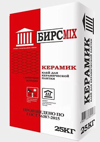 Клей для плитки БИРСMIX КЕРАМИК, 25 кг купить в СОМ