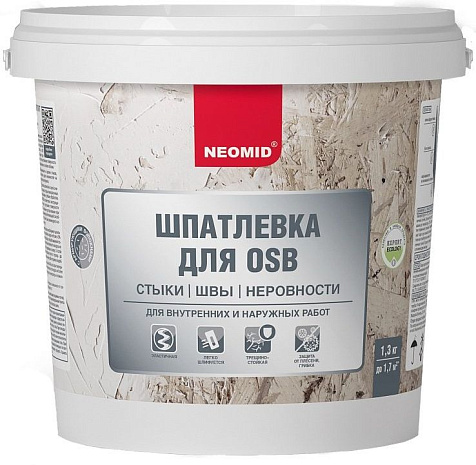 Шпатлевка Neomid для OSB, 1.3кг купить в СОМ