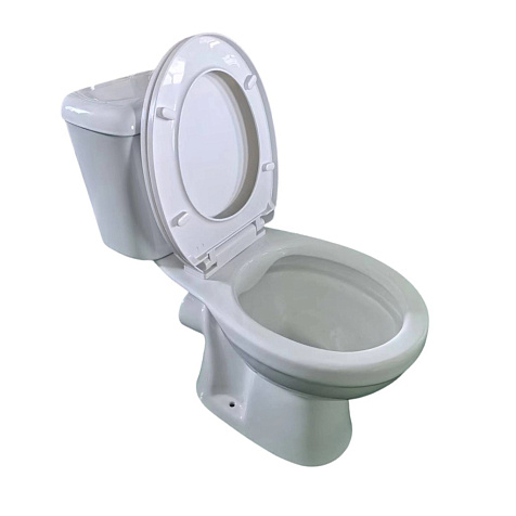 Унитаз-компакт СОМ Антистресс F-06/C637, безободковый, сиденье полипропилен купить в СОМ
