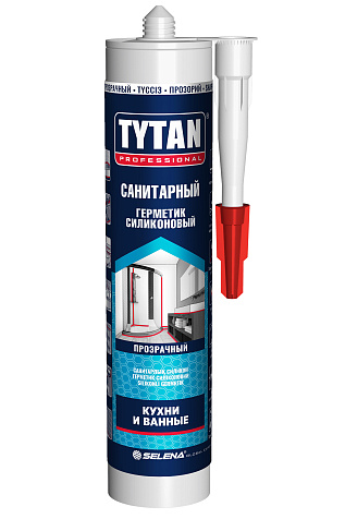 Герметик силиконовый Tytan Professional, санитарный, бесцветный, 280 мл купить в СОМ