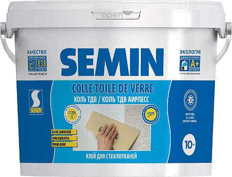 Клей для стеклообоев SEMIN COLLE TOILE DE VERRE/ КОЛЬ ТДВ, 10 кг купить в СОМ