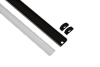 Профиль Geniled для светодиодной ленты накладной Black 16x6x1000 М16 с заглушками и рассеивателем купить в СОМ