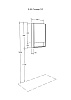 Зеркало-шкаф Акватон Сканди 55, белый/дуб рустикальный купить в СОМ