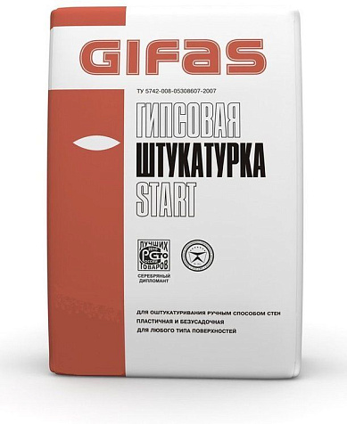 Штукатурка гипсовая Gifas Start, 5 кг купить в СОМ
