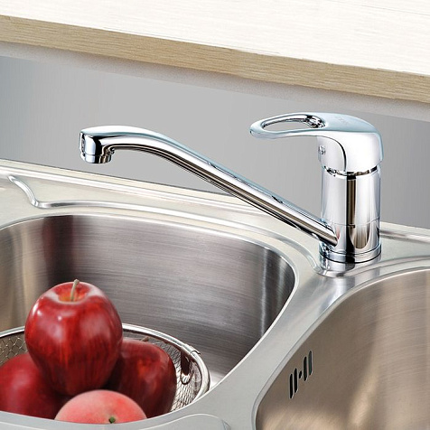 Смеситель для мойки Iddis Alborg K56001C, хром купить в СОМ