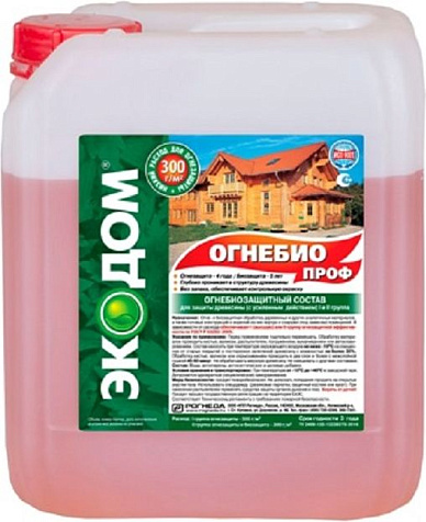 Состав огнебиозащитный ЭкоДом Проф, 11 кг купить в СОМ