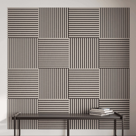 Панель МДФ Акустическая Trend De Luxe Sandgrau 2780х600х21мм купить в СОМ