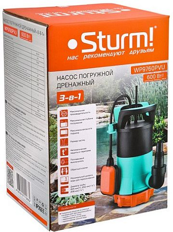 Насос дренажный Sturm WP9760PVU купить в СОМ