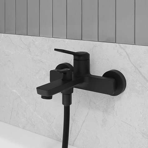 Смеситель для ванны Iddis Parker PARBL02i02WA, черный матовый купить в СОМ